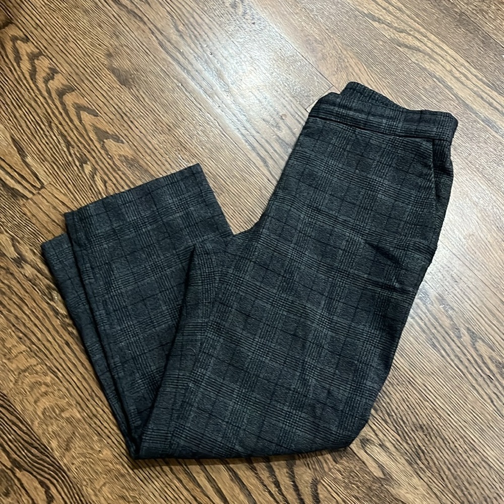 Zara Basic Plaid Pants M - image 4